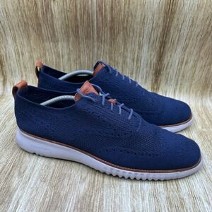 Cole Haan 2.ZeroGrand Stitchlite Men's Size 11.5 Blue Knit Shoes Sneakers C27569
